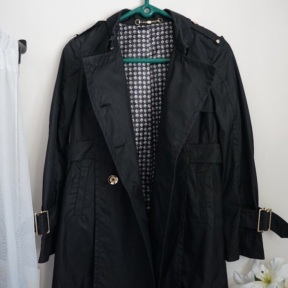Gucci Double Breasted Short Trench Coat in Black (Size 38 EU) - Picture 4 of 16